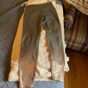 Beyond Yoga Gold Drip Leggings